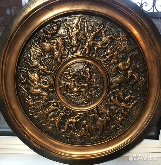 Медное панно. Металлопластика