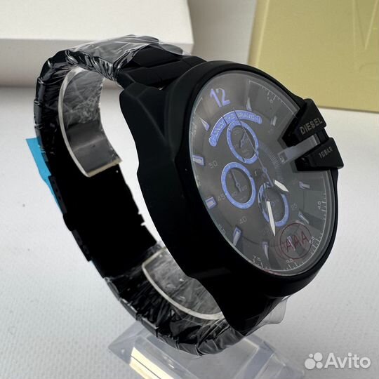 Мужские часы Diesel хронограф чёрные