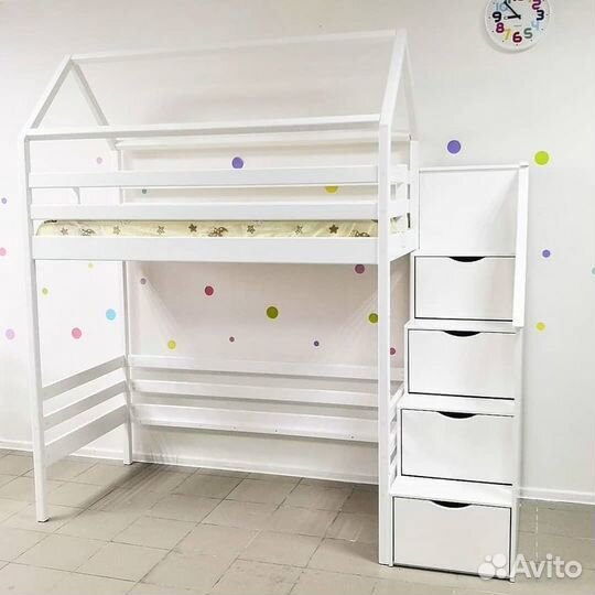Детская кровать кроватка чердак из массива