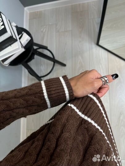 Костюм с юбкой теплый