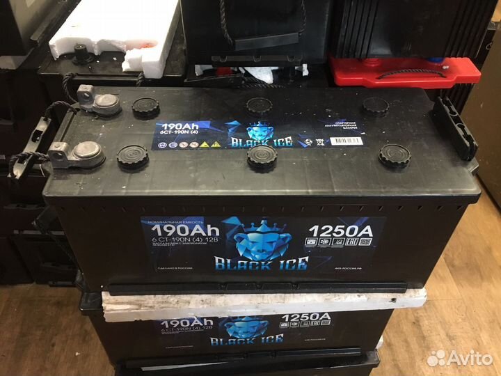 Аккумулятор 6 ст - 190 ампер клеммы под болт
