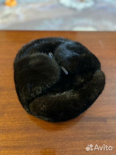 Мужская шапка зимняя ушанка норковая