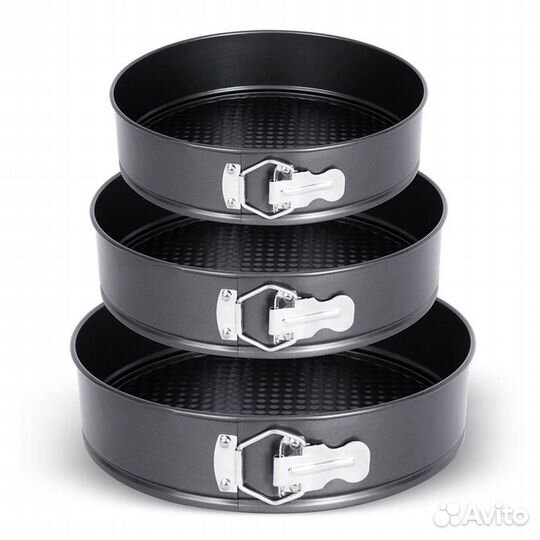 Форма для выпечки разъемная, 3 шт