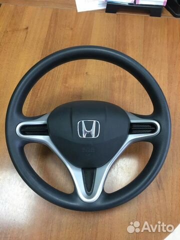 Руль c заглушкой, airbag Honda fit ge6 б/п
