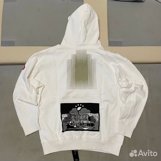 Худи cav empt белое оверсайз размер S