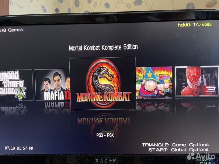 Sony playstation 3 / slim / прошитая / много игр