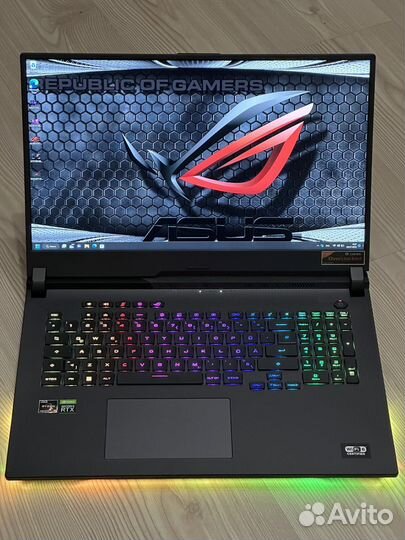 Игровой ноутбук asus rog /new ryzen 9/rtx3070