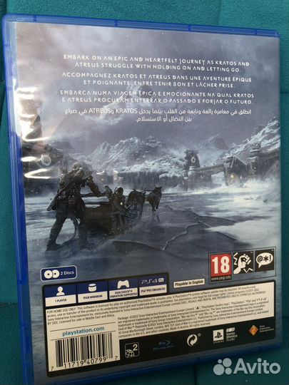 Игра для playstation ps4 Good of War ragnarok