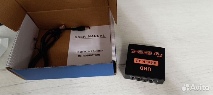 Разветвитель splitter hdmi 1x2 4K