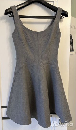 Платье miu miu оригинал серое вечернее