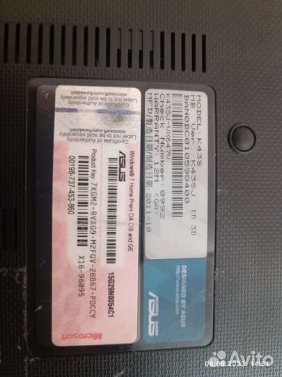 Ноутбук Asus K43S