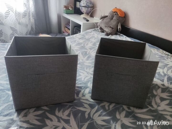 Текстильная коробка-органайзер для вещей