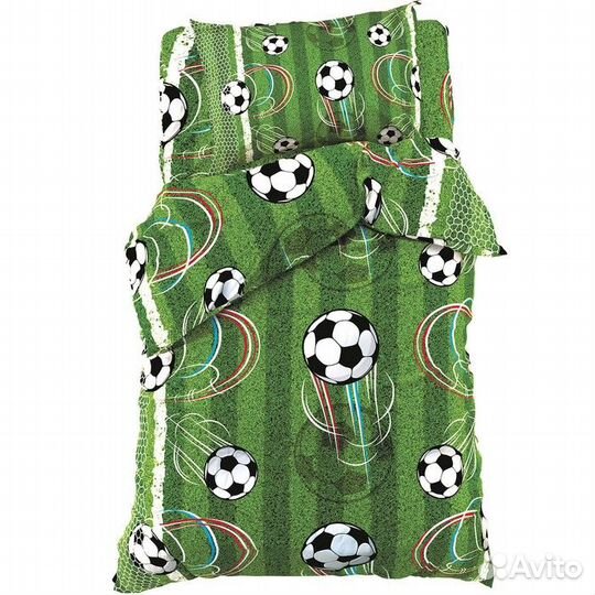 Постельное бельё Этель 1,5 сп 'Футбол' 143х215 см
