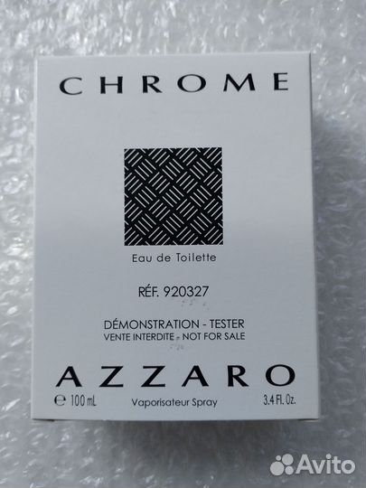 Azzaro Chrome туалетная вода 100 мл тестер