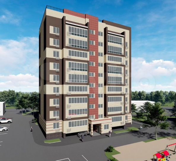 2-к. квартира, 63,6 м², 6/9 эт.