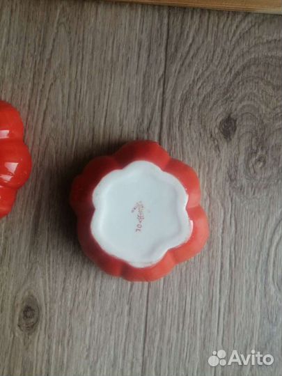 Масленка фарфоровая помидор Вербилки СССР