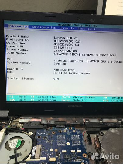 Материнская плата Lenovo B50-70 ziwb2 LA-B091P