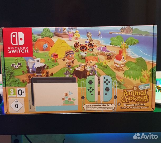 Nintendo switch animal crossing edition