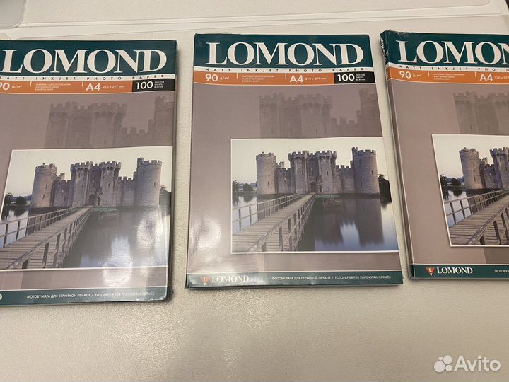 Фотобумага для струйной печати А4 lomond