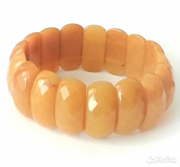 Браслет 18см с кварцем Б036