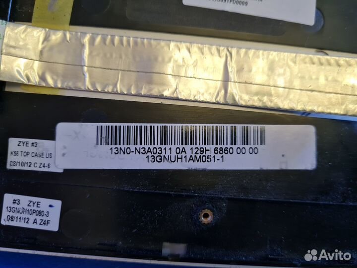 Топкейс с клавиатурой в сборе для Asus K56 K56C