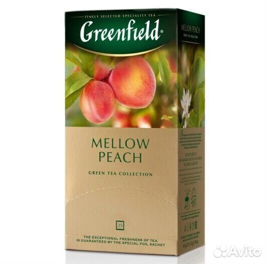 Опт - Чай Greenfield Mellow Peach Зелёный 25пак