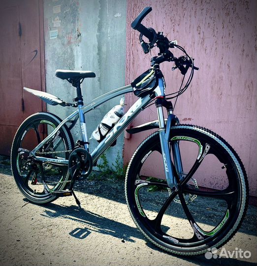 Новый спортивный велосиед титановые диски 24 дюйм