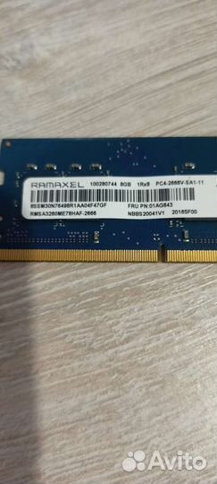 Оперативная память для ноутбука ddr4 8gb 2666MHz