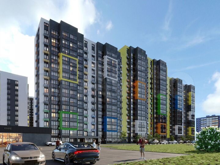 2-к. квартира, 54,8 м², 13/16 эт.