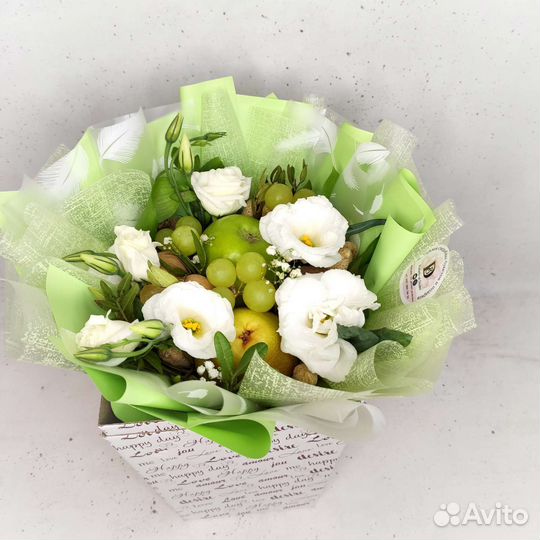 Фруктовый букет, съедобный букет, букет из фруктов