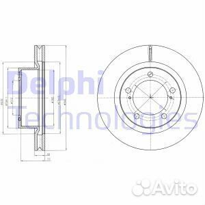 Диск тормозной (один диск в упаковке) delphi BG9067