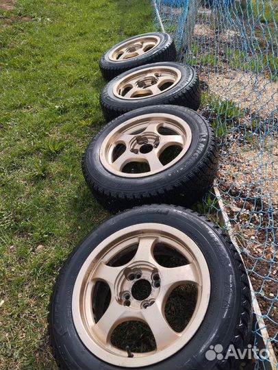 Диски литые р 15 4 на 100, 4 на 114 с резиной