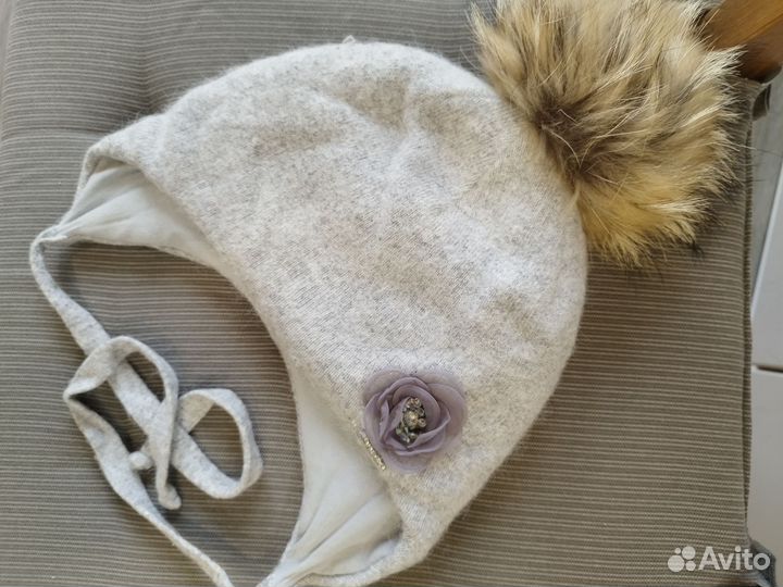 Шапка зимняя для девочки 52 54