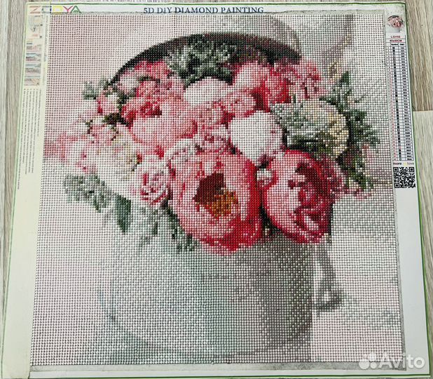 Картина красивый букет из страз