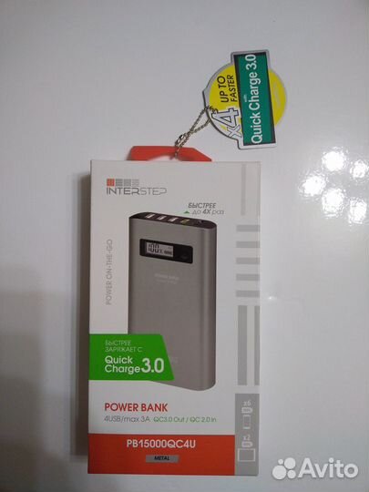 Внешний аккумулятор InterStep Quick Charge 15000