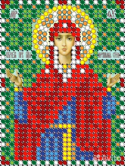 Набор для вышивки Иконы Богородица нерушимая стена