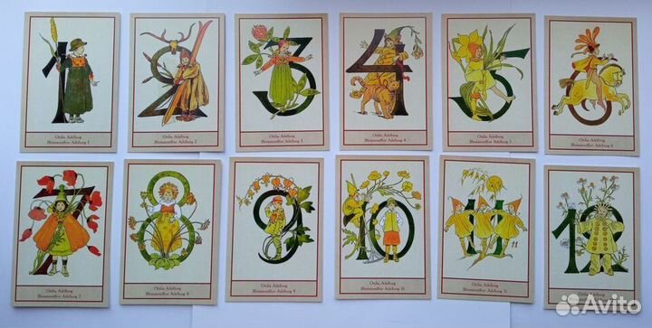 Открытки Оттилии Адельборг (Ottilia Adelborg)