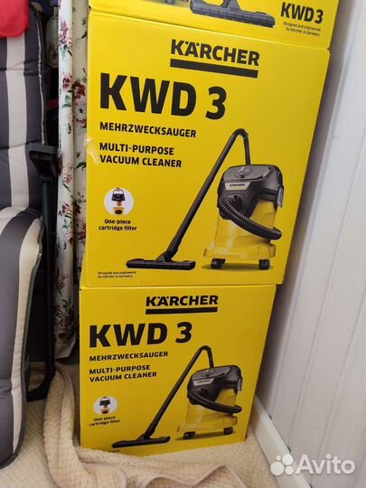 Новый пылесос karcher wd 3 kwd 3