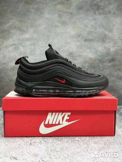 Nike air max 97 black red