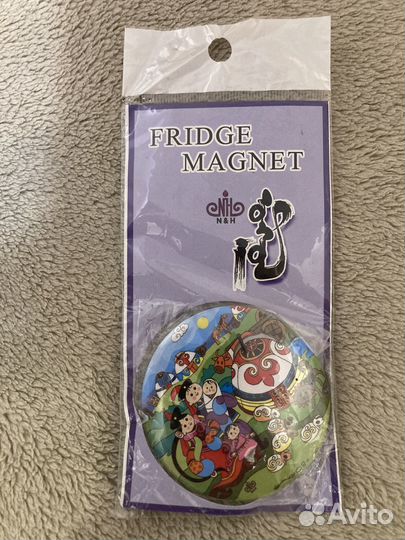 Магнитик на холодильник, сувенир из Монголии