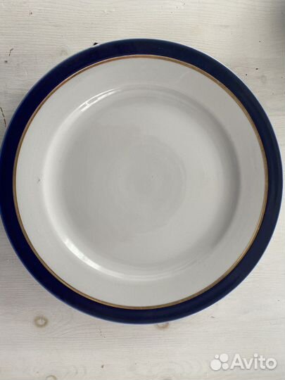 Тарелки Дулево кобальт