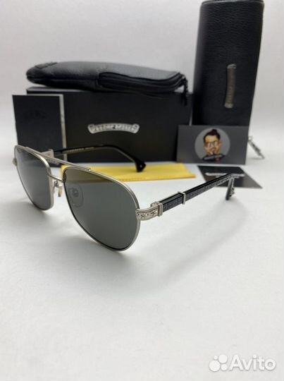 Очки chrome hearts с комплектом