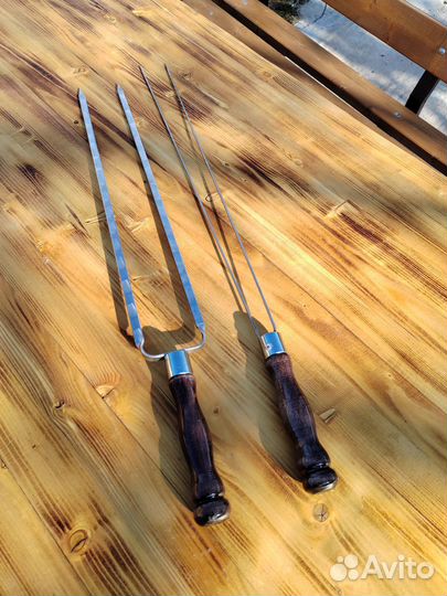 Шампура с деревянной ручкой