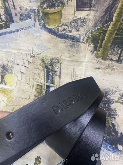 Кожаный мужской ремень Diesel