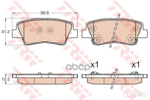 Колодка торм. задняя Hyundai Solaris 10, Sola