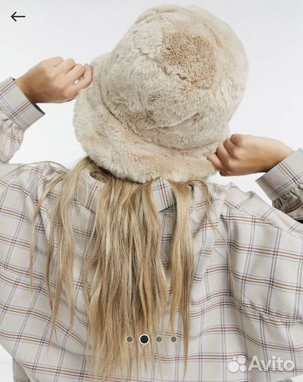 Панама-шляпа из плюша