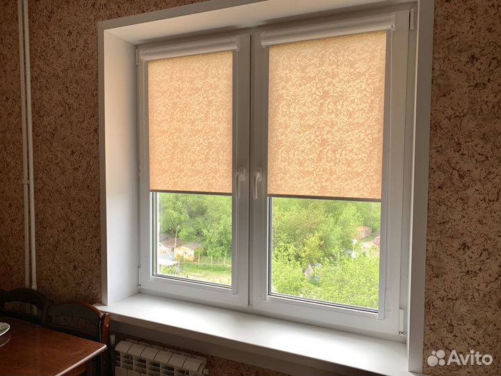 Рулонные шторы на створки