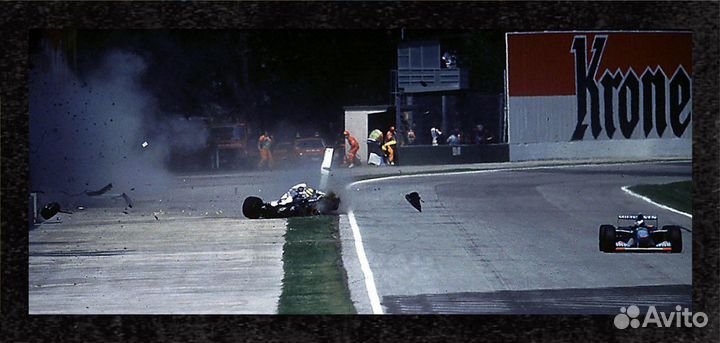 Ayrton Senna автограф и фото на металле