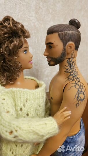 Пышка Barbie на шарнирном теле бмр, Mattel