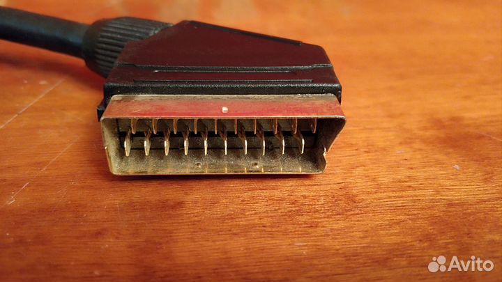 Аудио-видео кабель scart/scart 1м. чёрный